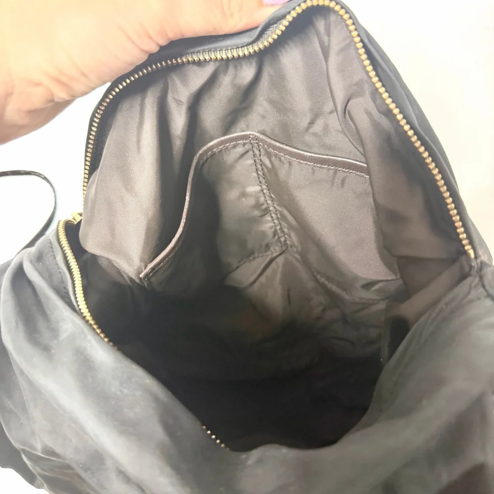 Kate Spade Y2K Black Nylon Shoulder Crescent Bag One Size